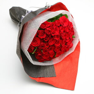 【送料無料】赤バラの花束50本　黒ラッピング【バラ花束薔薇薔薇の花束バラの花束赤】