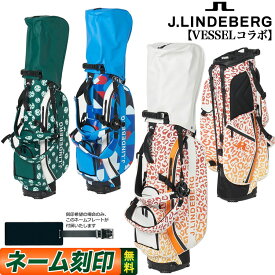 【日本正規品】 2023年モデル J.LINDEBERG GOLF J.リンドバーグ ゴルフ 073-18401 VESSEL(ベゼル)コラボ キャディバッグ 9型/3.6kg キャディーバッグ