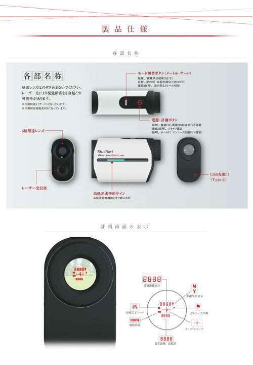 楽天市場】グッドデザイン賞2021受賞 ショットナビ SHOT NAVI VOICE 