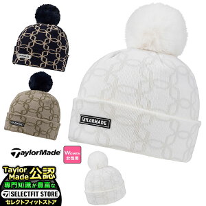 TaylorMade e[[Ch St UN300 W || jbg Lbv W POM POM KNIT CAP (fB[X)