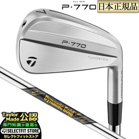 2024年モデル Taylormade テーラーメイド ゴルフ New P770 アイアン('24) P・770 Dynamic Gold MID 115 DynamicGold ダイナミックゴールド ミッド スチール 単品