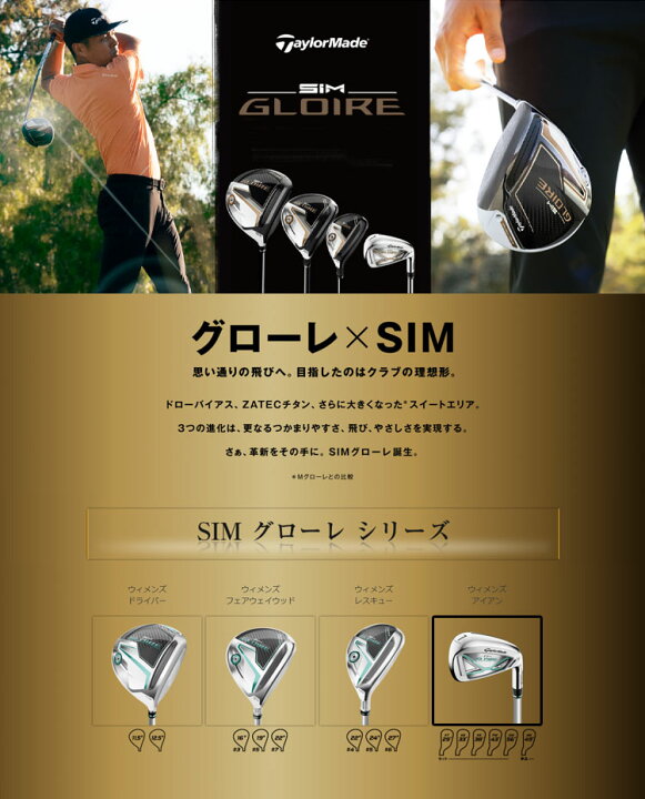 楽天市場】Taylormade テーラーメイド ゴルフ SIM GLOIRE IRON 