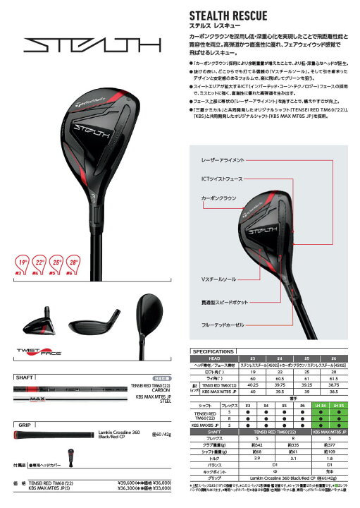 楽天市場】2022年モデル Taylormade テーラーメイド ゴルフ STEALTH 