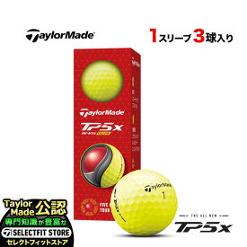 【日本正規品】 2024 Taylormade テーラーメイド ゴルフボール TP5x イエロー 1スリーブ（3球）