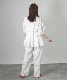 ウエストタックシャツ レディース 春夏 半袖 トップス ブラウス ウエストタック ペプラム 5分袖 羽織り きれいめ カジュアル ビジネス オフィス 透け感 ゆったり 通勤 体型カバー おしゃれ 脚長効果