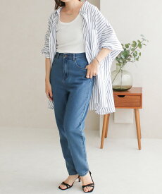 【在庫限り★999円】デニムテーパードパンツ レディース 春夏 ボトムス ロングパンツ テーパードパンツ デニムパンツ ゆったり ジーンズ 大きいサイズ 体型カバー きれいめ おしゃれ ハイウエスト 黒 白 脚長効果 カジュアル