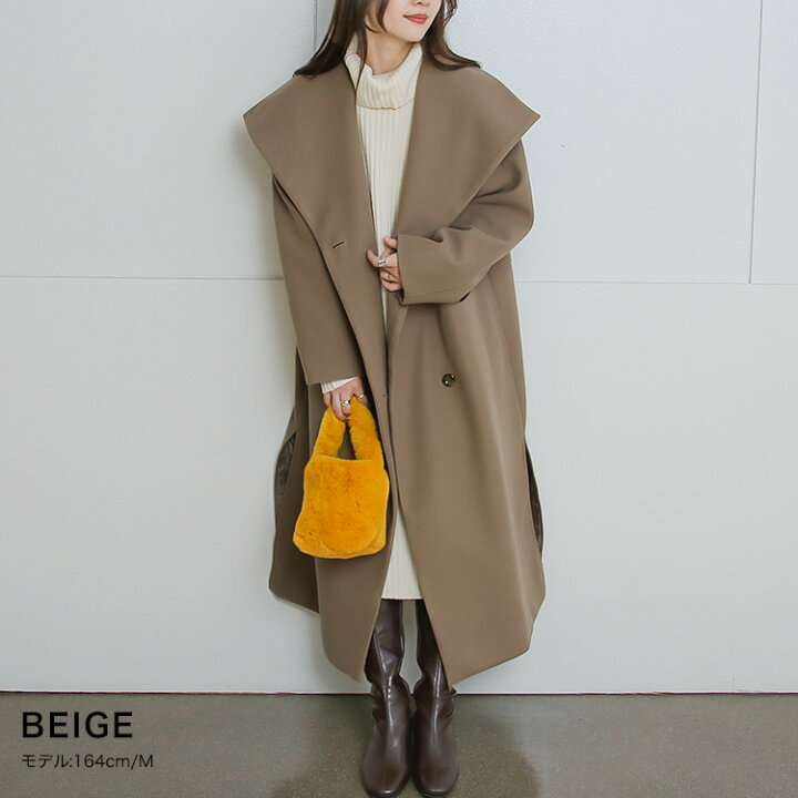 楽天市場】【冬物クリアランスセール！50％OFF】BIGカラーロングコート 