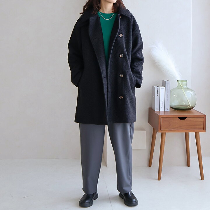 楽天市場】3WAYシープ調ボアコート アウター レディース ミドル丈  