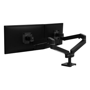 ERGOTRON LX PRO �f�X�N�}�E���g ���j�^�[�A�[�� �f���A�� ���^ �u���b�N 27�C���`(3.6�`18.1kg)�܂őΉ� 45-686-292
