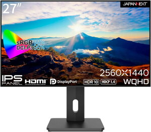 �W���p���l�N�X�g 27�C���` ���C�h�t���f�B�X�v���C(2560x1440/IPS/�����/HDMIx2/DP/�`���g/��������/�X�C�x��/�s�{�b�g/�X�s�[�J�[/2�N�ۏ�) JN-27IPS4FLWQHDR-HSP