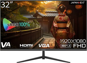 �W���p���l�N�X�g 32�C���` �t���f�B�X�v���C(1920x1080/VA/HDMI/VGA/�X�s�[�J�[/�`���g/������/2�N�ۏ�) JN-V32FLFHD