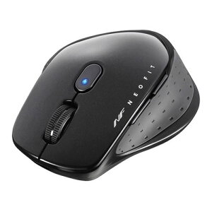 BUFFALO ���� BlueLED 5�{�^�� �l�I�t�B�b�g�}�E�X M�T�C�Y �u���b�N BSMBW510MBK