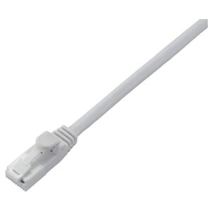 �G���R�� EU RoHS�w�ߏ��� CAT6�Ή� �ܐ܂�h�~ LAN�P�[�u�� 5m/�ȈՃp�b�P�[�W�d�l(�z���C�g) LD-GPT/WH5/RS ���Ԏw��s��