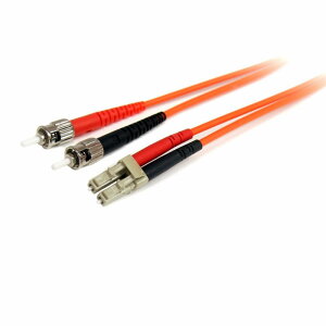 StarTech.com 3m ���t�@�C�o�[�P�[�u��(���p�b�`�R�[�h) �}���`���[�h�Ή� �R�A�a62.5�~�N����/�c�a125�~�N���� 2�cDuplex LC-ST�R�l�N�^ FIBLCST3