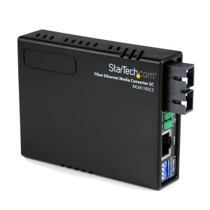 StarTech.com �����f�B�A�R���o�[�^�[/�C�[�T�l�b�g(10/100 Mbps)-���t�@�C�o�[(100BASE�[FX)/�}���`���[�h SC/�ő�2km MCM110SC2
