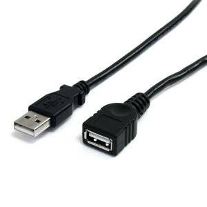 StarTech.com 3m �u���b�NUSB2.0�����P�[�u�� USB A �I�X-USB A ���X USBEXTAA10BK