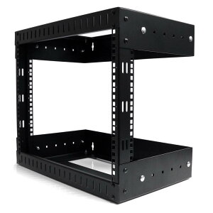 StarTech.com 19�C���` �T�[�o�[���b�N/8U/2�|�X�g/�Ǌ|���^�C�v/��t���s30cm-50cm/�I�[�v���t���[�����b�N RK812WALLOA