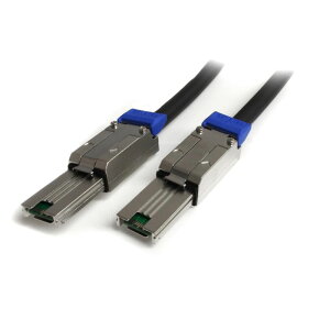 StarTech.com 2m �O���ڑ��pMini SAS�P�[�u�� Serial Attached SCSI SFF-8088-SFF-8088 2x SFF-8088 (�I�X) ISAS88882