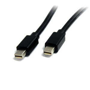StarTech.com Mini DisplayPort 1.2�P�[�u��/1m/4K60Hz/Thunderbolt 2�|�[�g�݊�/21.6Gbps HBR2/mDP�I�X-mDP�I�X/�u���b�N/�~�j�f�B�X�v���C�|�[�g/���j�^�[�P�[�u�� MDISP1M