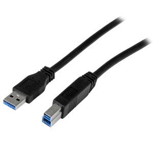 StarTech.com USB�P�[�u��/USB 3.0(5Gbps)/2m/Type-A-Type-B/�I�X-�I�X/USB IF�F��/SuperSpeed USB 3.2 Gen1 �K�i����/�u���b�N/USB �^�C�vB �ϊ� �R�[�h �A�_�v�^�[�P�[�u�� USB3CAB2M