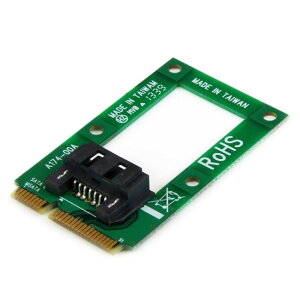 StarTech.com mSATA - SAT�ϊ��A�_�v�^ Mini SATA - SATA�R���o�[�^�J�[�h 2.5�C���`/3.5�C���`HDD/SSD�ɑΉ� MSAT2SAT3