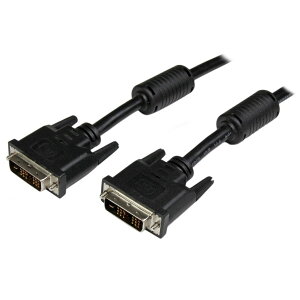 StarTech.com 5m DVI-D�V���O�������N�P�[�u�� DVI-D�f�B�X�v���C�P�[�u��(�I�X/�I�X) ���j�^�[�P�[�u�� DVI-D(19�s��)-DVI-D(19�s��) 1920x1200 �u���b�N DVIDSMM5M ���Ԏw��s��
