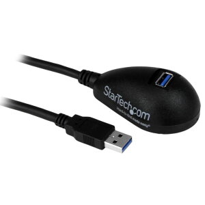 StarTech.com USB�P�[�u��/USB 3.0(5Gbps)/1.5m/Type-A-Type-A/�I�X-���X/SuperSpeed USB 3.2 Gen1 �K�i����/�u���b�N/USB �����R�[�h/���s�[�^�[ �G�N�X�e���_�[ �P�[�u�� USB3SEXT5DKB
