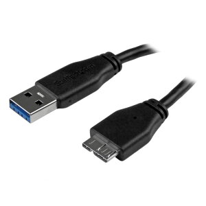 StarTech.com Micro USB 3.0 �X�����P�[�u�� A(�I�X) - �}�C�N��B(�I�X) 15cm USB3AUB15CMS