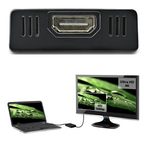 StarTech.com USB 3.0-HDMI�ϊ��A�_�v�^�[/4K30Hz/DisplayLink�F��/�}���`���j�^�[�Ή�/USB Type-A�ڑ�/Windows & Mac/�u���b�N/USB-HDMI ���j�^�[ �ϊ��R�l�N�^�[/�f�B�X�v���C �R���o�[�^�[ USB32HD4K