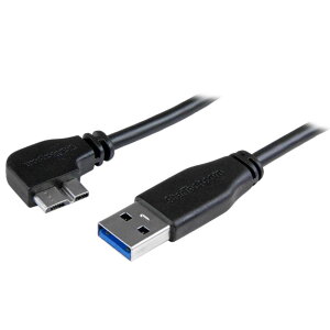 StarTech.com Micro USB 3.0 �X�����P�[�u�� 0.5m L�^�������}�C�N��USB�P�[�u�� USB 3.0(�I�X) - Micro B(�I�X) USB 3.1 Gen 1 5Gbps USB3AU50CMLS