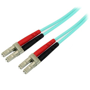 StarTech.com ���t�@�C�o�[�P�[�u��/LC-LC/2m/OM4 �}���`���[�h/50/125�~�N����/2�c/100Gb/UPC�R�l�N�^�[/��}������/�ቌ�[���n���Q��(LSZH)/�A�N�A(���F)/�l�b�g���[�N�ʐM�p �W�����p�[ �I�v�e�B�J�� Opt