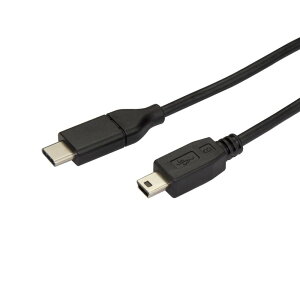 StarTech.com USB-C-USB mini-B �P�[�u�� �I�X/�I�X 2m USB 2.0�P�[�u�� USB2CMB2M