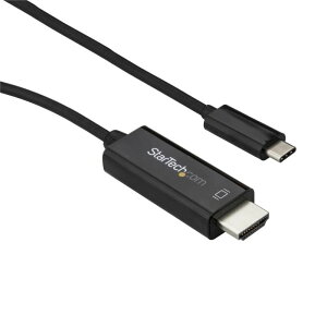 StarTech.com USB-C-HDMI �ϊ��P�[�u��/3m/4K60Hz/USB Type-C-HDMI 2.0 �f�B�X�v���C�A�_�v�^�P�[�u��/Thunderbolt 3 �݊�/DP 1.2 Alt���[�h/HBR2�Ή�/�u���b�N CDP2HD3MBNL