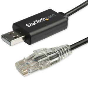 StarTech.com USB-RJ45 �R���\�[���ϊ��P�[�u��/Cisco�݊�/USB 2.0�ڑ�/1.8m/�e��OS�Ή�/���[���I�[�o�[�P�[�u�� ICUSBROLLOVR