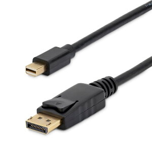 StarTech.com Mini DisplayPort-DisplayPort 1.2�ϊ��P�[�u��/3m/4K60Hz/mDP�I�X-DP�I�X/���j�^�[�P�[�u�� MDP2DPMM10