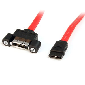 StarTech.com eSATA�P�[�u��/30cm/�p�l���}�E���g�^eSATA ���X-SATA �I�X/�ő�6Gbps/�V���A��ATA 3.0���� ESATAPNLFM1