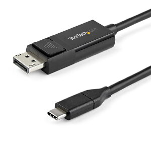 StarTech.com USB-C-DisplayPort 1.2 �P�[�u��/1m/4K60Hz/�o�����Ή�/Thunderbolt 3�݊�/�u���b�N CDP2DP1MBD
