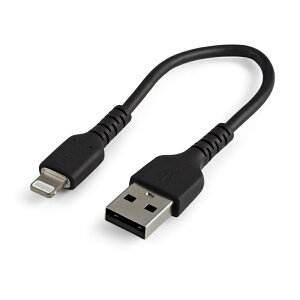 StarTech.com ���ϋvLightning-USB-A�P�[�u�� 15cm/�u���b�N/�A���~�h�@�ە⋭/iPhone�AiPod�AiPad�Ή�/Apple MFi�F�� �A�b�v�����C�g�j���O-USB�[�d�����P�[�u�� RUSBLTMM15CMB