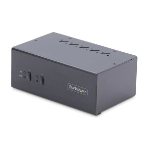 StarTech.com KVM�X�C�b�`/2�|�[�g/�f���A�����j�^�[/4K60Hz DisplayPort/HDCP/2x USB 3.2 Gen 1 Type-A(5Gbps)2x USB-A 2.0/�����{�^�� �z�b�g�L�[�؊�/ESD�ی�/DP �}���`�f�B�X�v���C PC �p�\�R�� CPU�ؑ֊�(2��p) P2DD46A
