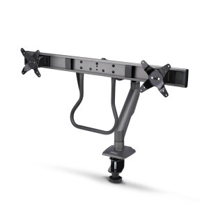 StarTech.com ���j�^�[�A�[��/C�N�����v�Œ莮/2���/�ő�27�C���`/�ω׏d15kg/VESA�Ή�/�N���X�o�[/�����p�x����/PC �p�\�R�� �f�B�X�v���C�A�[�� H2M1AS2-MONITOR-ARM