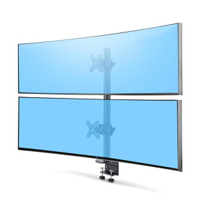 StarTech.com ���j�^�[�A�[��/C�N�����v�Œ莮/�㉺2���/�ő�49�C���`/16:9���C�h 32:9�E���g�����C�h�Ή�/�ω׏d���v32kg/VESA/�����p�x����/�f�B�X�v���C�X�^���h H2MPV-MONITOR-MOUNT