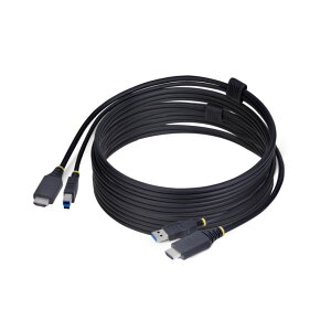 StarTech.com KVM�P�[�u��/3m/HDMI & USB 3.0 Type-A-Type-B 5Gbps/4K60Hz/PC �p�\�R�������ؑ֊�p�P�[�u�� HU12210-KVM-CABLE