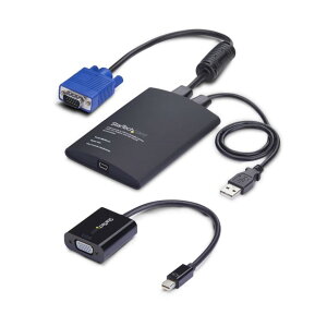 StarTech.com KVM�R���\�[���A�_�v�^�[ �m�[�gPC�p/USB VGA Mini DisplayPort�Ή�/�t�@�C���]�� �r�f�I�L���v�`���[�@�\/�g���u���V���[�e�B���O �T�[�o�[�ێ� �Ǘ��p NOTECONS02-VGA-MDP