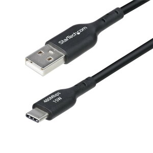 StarTech.com USB�P�[�u��/USB 2.0 Type-A-Type-C/30cm/3A 15W/�I�X �I�X/�u���b�N/�[�d & �f�[�^�]�� ����/USB�[�d�� ���o�C���o�b�e���[�Ή� �[�d�R�[�h USB2AC30CMBK