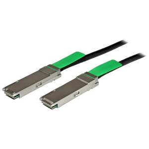 StarTech.com DAC Twinax �P�[�u��/2m/MSA�A���R�[�h/�����_�C���N�g�A�^�b�`�P�[�u��/MSA�����X�C�b�`�Ή� QSFPMM2M