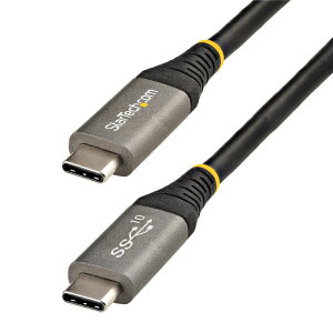 StarTech.com 50cm USB-C-USB-C �P�[�u�� 10Gbps/USB 3.1(USB 3.2 Gen 2)Type C-Type C�P�[�u��/100W(5A)Power Delivery & DP Alt���[�h/�p�\�R���E�X�}�z�pUSB-C �R�[�h/�[�d�E���� USB31CCV50CM