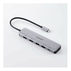 �G���R�� Type-C�h�b�L���O�X�e�[�V����/USB PD�Ή�/USB-Ax2/USB-Cx2/HDMI(4K60Hz)x2/�V���o�[ DST-M060BPSV ���Ԏw��s��