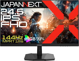 �W���p���l�N�X�g 24.5�C���` �Q�[�~���O���j�^�[(1920x1080/IPS/144Hz/DP/HDMI/�����/2�N�ۏ�) JN-IPS245G144F