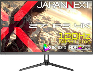 �W���p���l�N�X�g 27�C���` ���C�h 4K�Q�[�~���O���j�^�[(3840x2160/IPS/120Hz/HDMIx2/DPx2/�X�s�[�J�[/�����/2�N�ۏ�) JN-I27G120U2