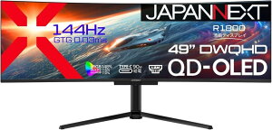 �W���p���l�N�X�g 49�C���` �ȖʃE���g�����C�h�Q�[�~���O���j�^�[(5120x1440/QD-OLED/144Hz/LAN/DP/HDMIx2/Type-C90W���d/PIP�EPBP/�X�s�[�J�[/�`���g/��������/�X�C�x��/����/2�N�ۏ�) JN-QOLC49G144DQ-HSC9L ����